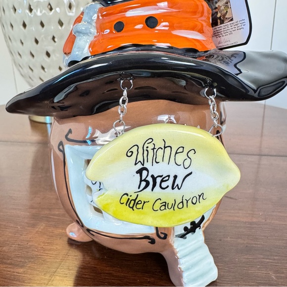 Halloween Witches House candle holder. Blue sky clay works by Heather Goldmine - Picture 6 of 15